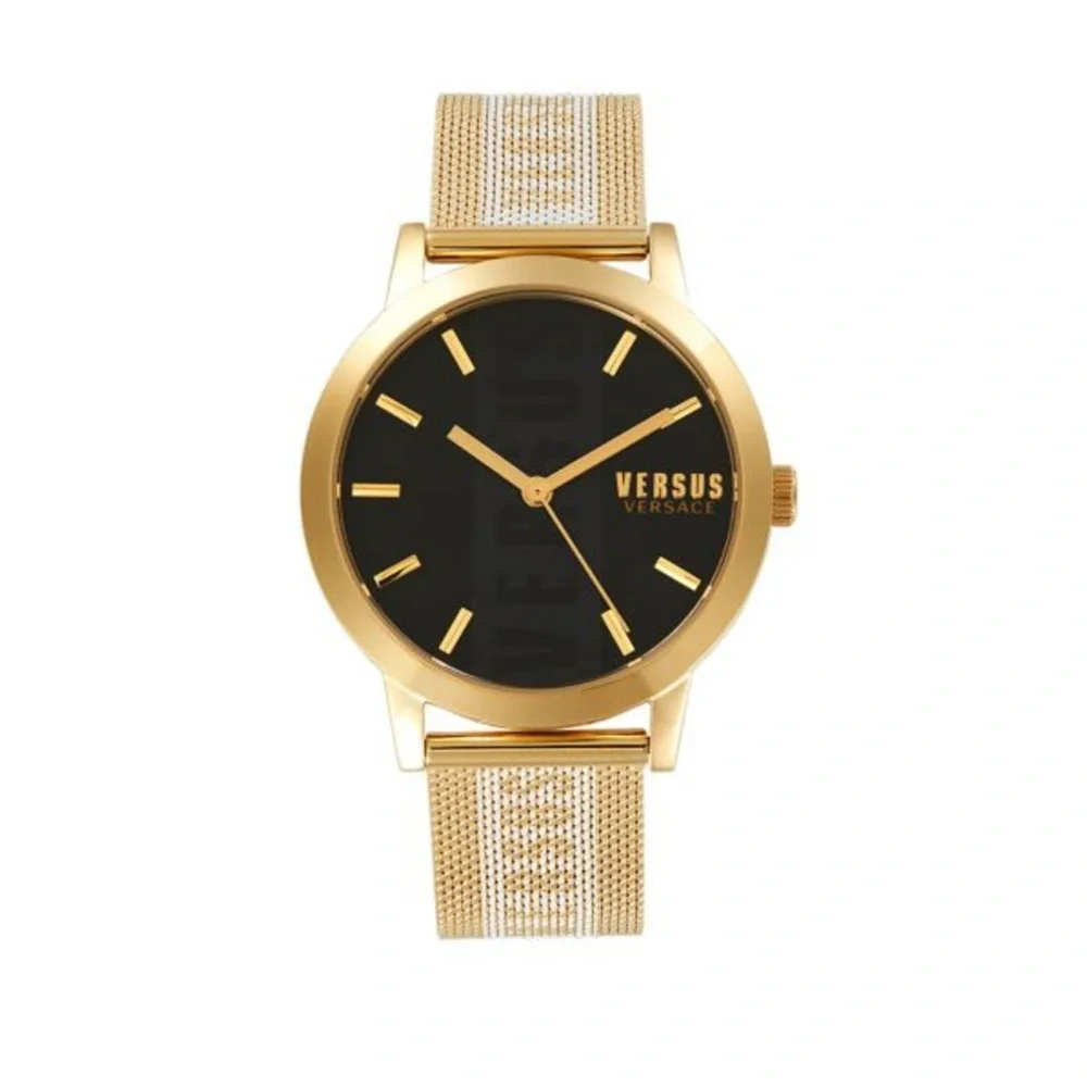 Authentic Versus Versace Barbes 38Mm Ip Yellow Gold Stainless Steel Watch